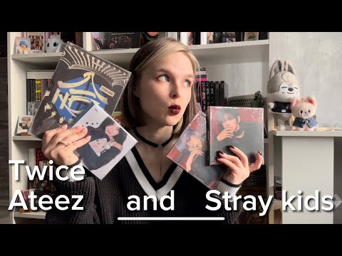 Видео: ✨Распаковка альбомов Ateez, Twice и Stray kids✨