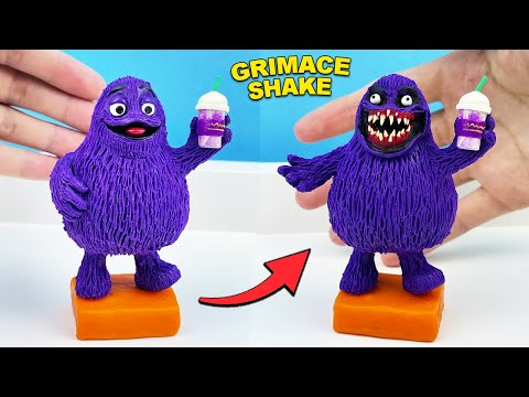 Видео: Гримас Шейк и Grimace.EXE лепим из пластилина ▶ Grimace Shake Лепка ОК