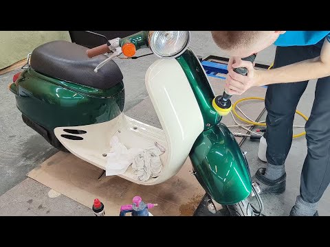 Видео: Восстановление Retro Скутера Ч.3 | Финал | Покраска