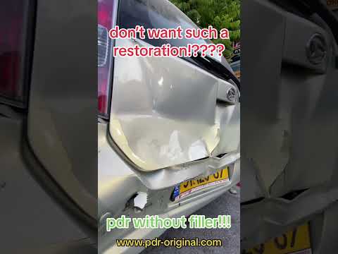 Видео: pdr without filler #paintlessdentrepair #pdr #paintlessdentremoval #удалениевмятин #ремонтвмятин