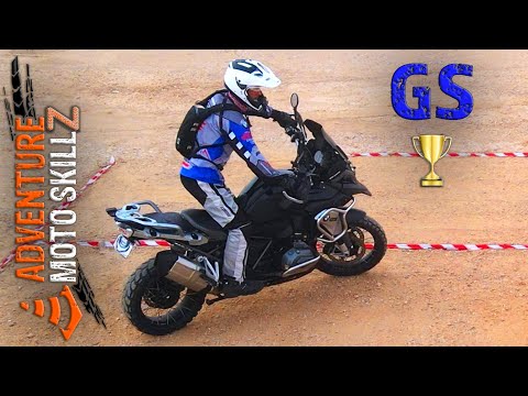 Видео: GS Trophy Exercises - навыки мотоциклетной тренировки для соревнований