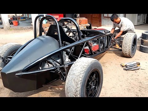 Видео: Мужчина Строит Уличный Гоночный Автомобиль F1 из Железных Труб | От Начала до Конца @juraganlas2637