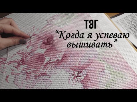 Видео: 89. ТЭГ "Когда я успеваю вышивать"