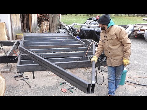 Видео: Схема рамы и дышла — сборка городского лесовозного прицепа, часть 2