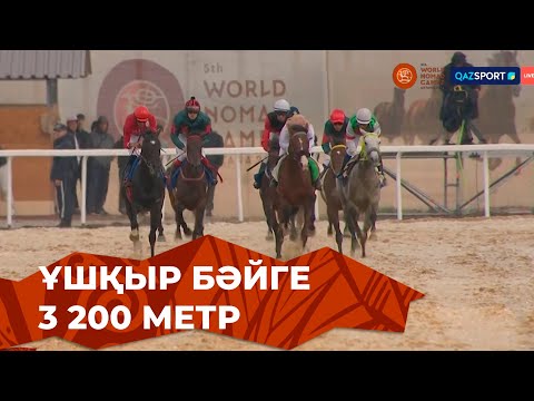 Видео: Ұшқыр бәйге - 3200 м | V Дүниежүзілік көшпенділер ойындары