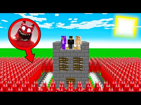 Видео: АРМИЯ 10000 СТРАШНЫЙ БАНБАН НАПАЛА НА ДОМ НУБА ПРО И ДЕВУШКИ В МАЙНКРАФТ! GARTEN OF BANBAN 3