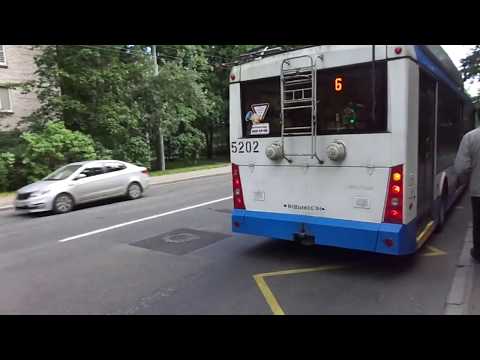 Видео: Троллейбус Санкт-Петербурга 9-476: ТролЗа-5265.00 б.5202 по №6 (07.08.19)