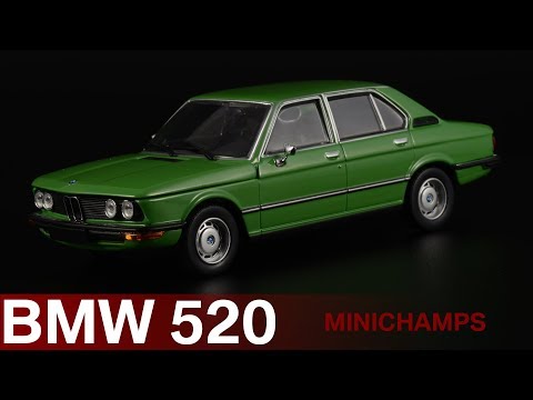 Видео: BMW 520 E12 Mintgrün /// Minichamps /// Масштабные модели автомобилей 1:43