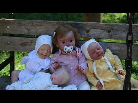 Видео: Прогулка с реборнами на колясках в лесу 🌲