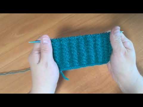 Видео: Объёмные вертикальные дорожки спицами