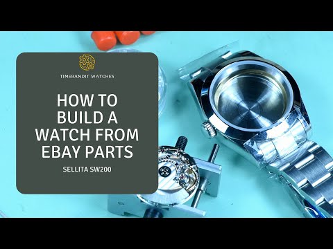 Видео: Как собрать часы из деталей eBay, Sellita SW200 COSC