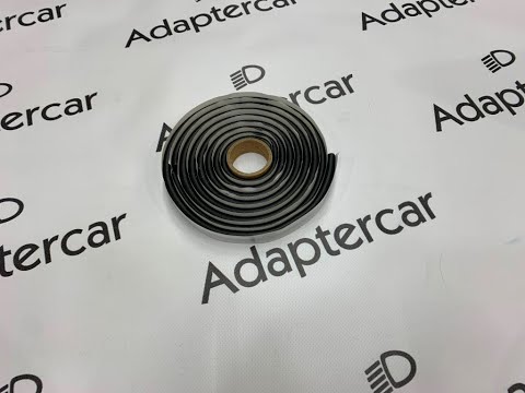 Видео: Герметик для сборки фар(термопластичная лента) черный Adaptercar