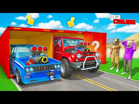 Видео: ОТКРЫЛИ КУЧУ ТУРБО-КОНТЕЙНЕРОВ С ТАЧКАМИ! ТУРБО ЖИГА ИЛИ УАЗ? БИТВА ЗА КОНТЕЙНЕРЫ В ГТА 5 ОНЛАЙН