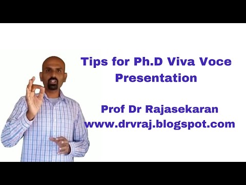 Видео: Советы по презентации PhD Viva Voce #профдрраджасекаран #исследование