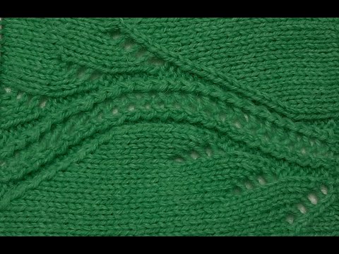 Видео: ИЗЫСКАННЫЙ ажурный узор спицами "Турецкая лоза". Для кофт, детских вещей, кардиганов и тд.