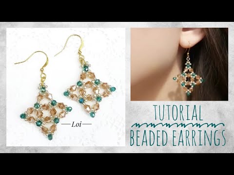 Видео: #МК - Серьги из биконусов, ронделей и бисера | #Tutorial - Biconus and rondel Earrings (Beebeecraft)