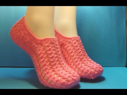 Видео: АЖУРНЫЕ ТАПОЧКИ КРЮЧКОМ .МАСТЕР КЛАСС #334