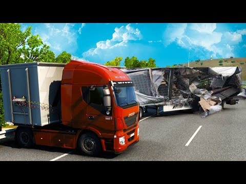 Видео: Разложил Грузовик Полный Динамита - EURO TRUCK SIMULATOR 2