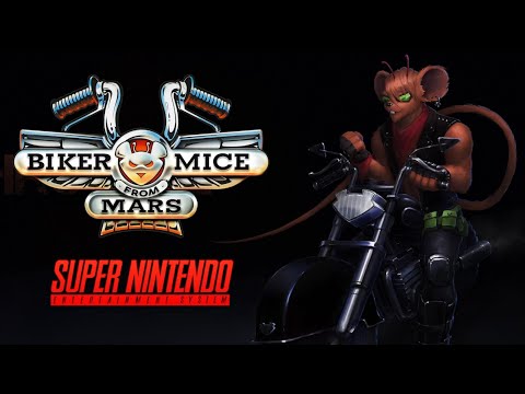 Видео: Biker Mice from Mars (SNES) Дроссель прохождение
