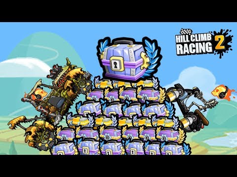Видео: Посмотри сколько сундуков ОТКРЫЛ - в игре про гонки Hill Climb Racing 2 секреты прохождение игры