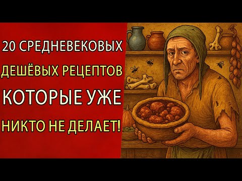 Видео: 20 дешёвых средневековых рецептов, которые уже никто не делает!