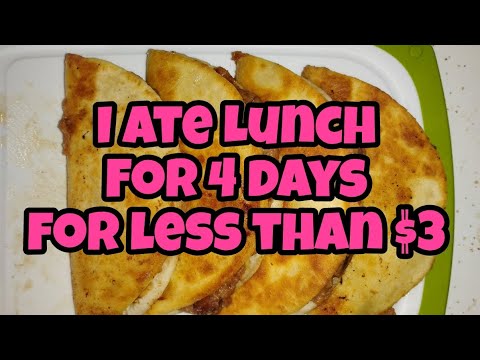 Видео: 4 дня обедов менее чем за 3 доллара / Дешевая еда для трудных времен #strugglemeals @citygirlhome...
