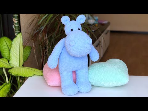 Видео: Бегемот крючком. Мастер-класс. Часть 1
