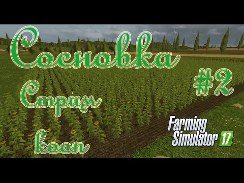 Видео: Farming Simulator 17, Карта Сосновка, прохождение, #2 Стрим - кооп