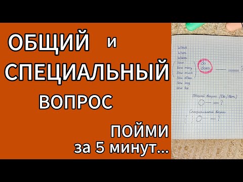 Видео: КАК ЗАДАТЬ ВОПРОС на ПРИМЕРАХ! Английский язык: общий и специальный вопрос
