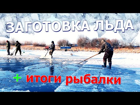 Видео: Заготовка льда + итоги рыбалки