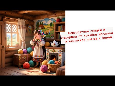 Видео: Итальянская пряжа в Перми — Потеряшки, скидки и загадочная Бобина из будущего!