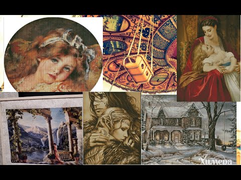 Видео: Карусель МНОГОЦВЕТКИ Круг 24)) Химера ) Вышивка крестом