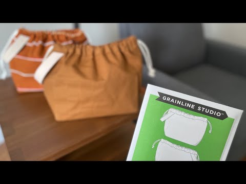 Видео: Пошив официальной полевой сумки | Выкройка Grainline Studio | Knitting House Square