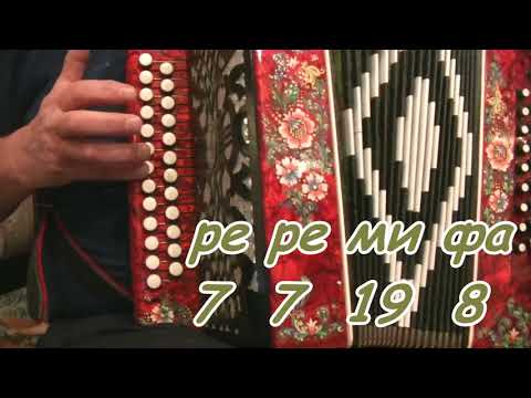 Видео: Цячэ вада у ярок... видеоразбор на гармони.