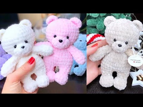 Видео: One Hour / Teddy BEAR crochet / 5.5" / 14 сm / Small bear TUTORIAL / Crochet bear PDF pattern ETSY
