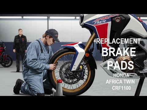 Видео: Замена тормозных колодок на Honda Africa Twin ADV 2020 CRF 1100 change brake pads in the garage