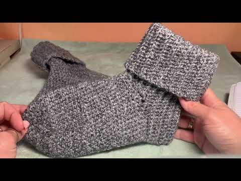 Видео: Носки простым, ленивым способом крючком для начинающих 🧦🧶🧦