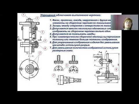 Видео: Черчение  Условности и упрощения  Нагасинова Ж Ю