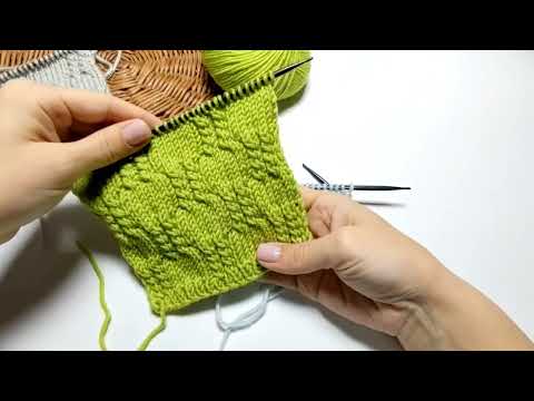 Видео: Шикарный узор спицами🧶 Лицевая гладь + жгутики❤️