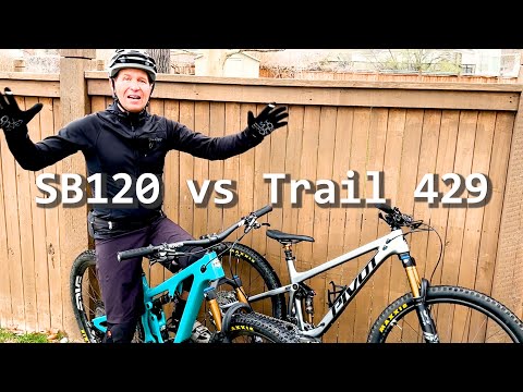 Видео: Yeti SB120 2023 года и Pivot Trail 429: прямое сравнение и обзор