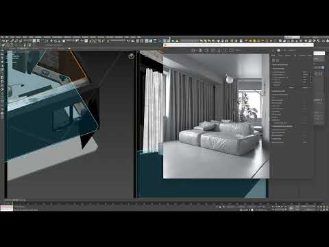 Видео: Настройка освещения в интерьере по фото-референсу. 3DSmax, corona.