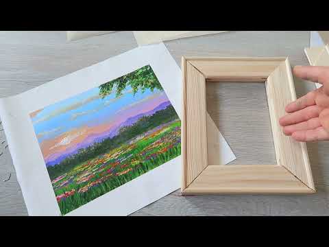 Видео: ЭКОНИОМИ на МАТЕРИАЛАХ. КАК написать картину не натягивая ХОЛСТ на подрамник. Лайфхак для НАЧИНАЮЩИХ