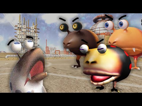 Видео: Слабые враги в Пикмине