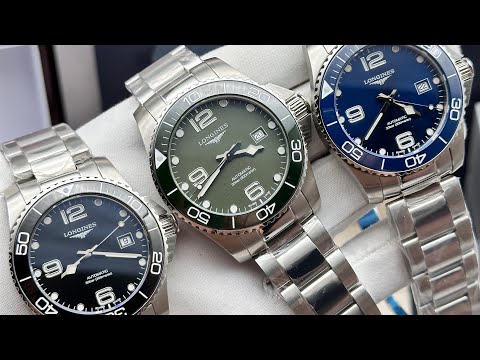 Видео: Обзор Longines hydroconquest 41 и 43 мм