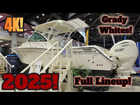 Видео: 4K!..Полный модельный ряд Grady White 2025 года!.. Осмотр каждой лодки изнутри и снаружи с указан...