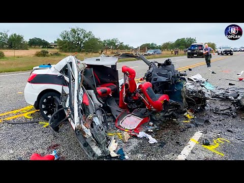 Видео: Самые УЖАСАЮЩИЕ полицейские погони на большой скорости, снятые на видеорегистратор. Не поверил бы...