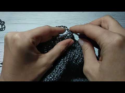 Видео: Эластичное закрытие резинки 1-1 крючком. Мастер класс.