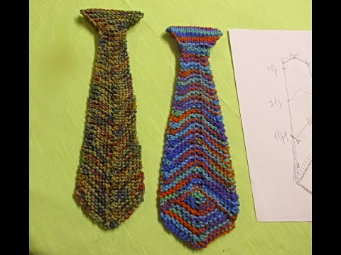 Видео: Урок вязаного пэчворка N 25. Свяжем галстук.