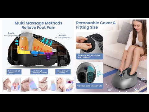 Видео: Массажёр для ног FOOT MASSAGER MACHINE JB 505