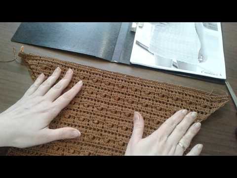 Видео: Платье крючком "Квадратики" (платье №6 из опроса). Часть 5.